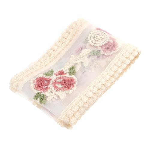 Gatuida DIY Spitzenband mit Bestickten Rosen Leichtes Hautfreundliches Stoffzubehör für Haarschmuck Kleidung und Geschenkdekoration Vielseitig Einsetzbar zum Nähen und Basteln Gatuida DIY Spitzenband mit Bestickten Rosen Leichtes Hautfreundliches Stoffzubehör für Haarschmuck Kleidung und Geschenkdekoration Vielseitig Einsetzbar zum Nähen und Basteln von Gatuida