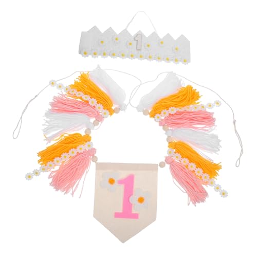 Gatuida Daisy Hochstuhl Banner mit Geburtstagskrone und Boho Quasten Girlande Blumiges Partydekor für Mädchen Geburtstag Fotofreundliche Kinderparty Dekoration und Tischakzente Gatuida Daisy Hochstuhl Banner mit Geburtstagskrone und Boho Quasten Girlande Blumiges Partydekor für Mädchen Geburtstag Fotofreundliche Kinderparty Dekoration und Tischakzente von Gatuida