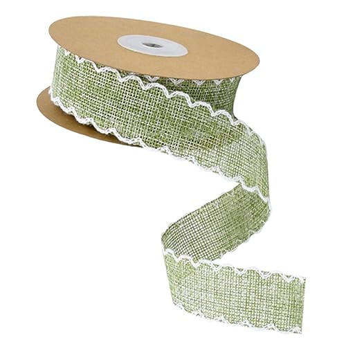 Gatuida Dekoratives Verpackungsband Leinen Yards Wellenrand Design für Diy Projekte Geschenkverpackung und Feierlichkeiten Hautfreundlich und Wiederverwendbar von Gatuida