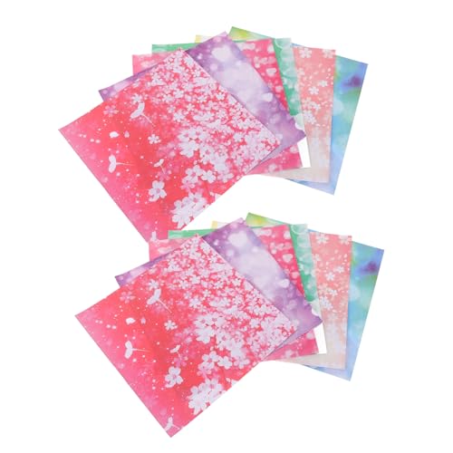 Gatuida Doppelseitiges Quadratisches Origami Papier Buntes Faltpapier mit Sternenhimmel motiv Glitzerndes Bastelpapier für DIY Kunstwerke Bastelprojekte und Partydekoration von Gatuida