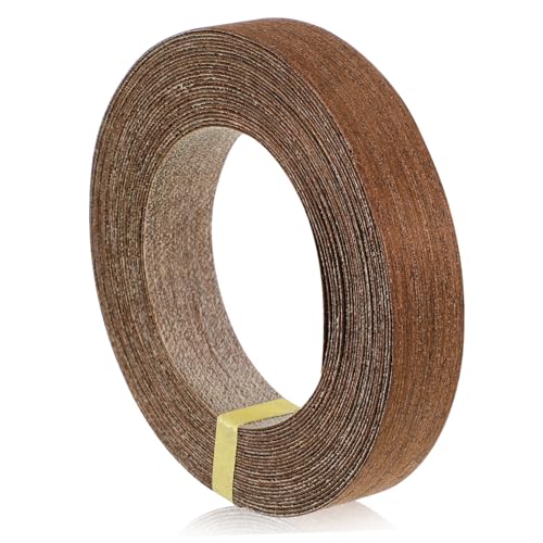 Gatuida Echtholz Furnier Kantenband Breit Stabiles Holz Kantenumleimer für Möbel Schrankreparatur Einfach Zuschneidbar Natürliche Holzmaserung für Langlebige Möbelfugen von Gatuida