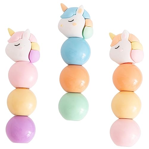 Gatuida Einhorn Highlighter Kreative und Niedliche Marker für Studenten Unterstreichen und Zeichnen Schule und Freizeit Farbe Zufällig von Gatuida