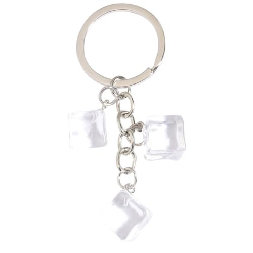 Gatuida Eiswürfel Schlüsselanhänger Aus Resin Kreatives Transparentes Design Für Autoschlüssel Und Schlüsselbundzubehör Für Frauen Eiswürfel von Gatuida