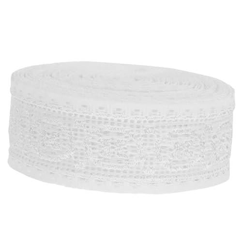 Gatuida Elastisches Spitzenband für DIY Projekte Weißes Dekorationsband für Kleidung Hochzeiten Scrapbooking und Partys Vielseitig Einsetzbar Hoher von Gatuida