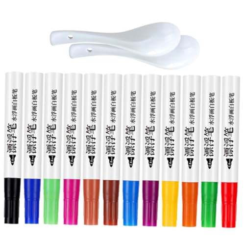 Gatuida Erasierbare Whiteboard Marker Farben Wasserfeste Malstifte Wasser Stifte für Kreatives Zeichnen Wasser Oberfläche Keramiklöffel zum Schweben der Farben für Schule und Zuhause Gatuida Erasierbare Whiteboard Marker Farben Wasserfeste Malstifte Wasser Stifte für Kreatives Zeichnen Wasser Oberfläche Keramiklöffel zum Schweben der Farben für Schule und Zuhause von Gatuida