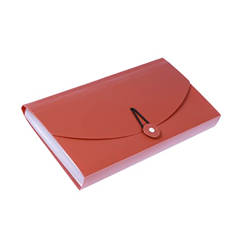 Gatuida Erweiterbare Dokumentenmappe mit Fächern aus PP Material Tragbar Elastischer Bandverschluss für Büro und Zuhause Bunter Etiketten zur Einfachen Organisation von Gatuida
