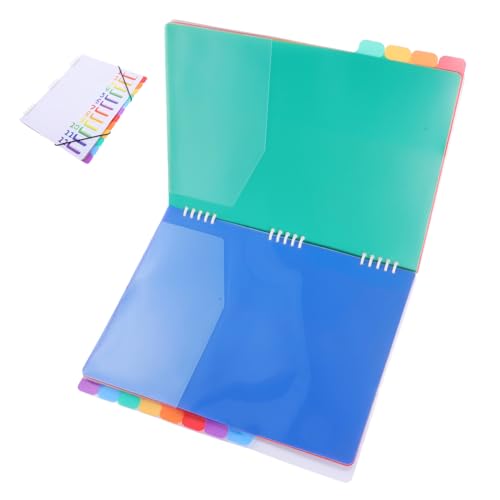 Gatuida Erweiterbarer Lagiger Fächermappe aus Robustem PP Material Weißer Dokumenten Organizer mit Spiralbindung Stabiler Aktenordner für Schule Büro zum Sortieren von Rechnungen und von Gatuida
