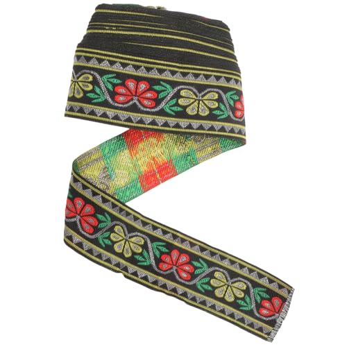 Gatuida Ethnisches Jacquardband mit Blumenstickerei Dekoratives DIY Kleidungszubehör Vielseitiges Polyester Band für Nähen Applikationen Zierleisten und Bastelprojekte Gatuida Ethnisches Jacquardband mit Blumenstickerei Dekoratives DIY Kleidungszubehör Vielseitiges Polyester Band für Nähen Applikationen Zierleisten und Bastelprojekte von Gatuida