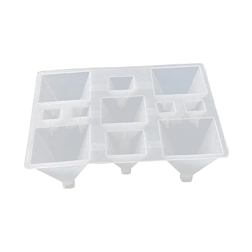 Gatuida Fach Silikon Pyramidenschimmel DIY Kristall Epoxidharz Form für Kuchen Backen und Basteln für Kreative Projekte und Süßigkeitenherstellung von Gatuida