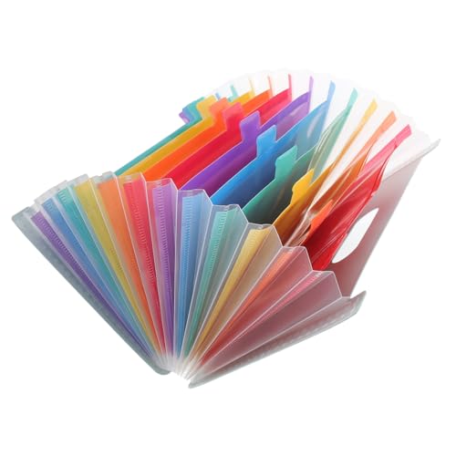 Gatuida Fächermappe Ordner Organizer Erweiterbarer Multi Fach Dokumentenhalter Tragbarer Bürobedarf für Rechnungen und Kleine Unterlagen Große Kapazität Robustes Material Leicht von Gatuida
