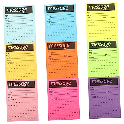 Gatuida Farbnachweis Nachricht Notizblock Aufkleber Farbe täglich farbig Pads notizbuch Notizblöcke für die Schule Selbstklebende Notizblöcke Zubehör beachten Telefonnachrichtenfeld Papier von Gatuida
