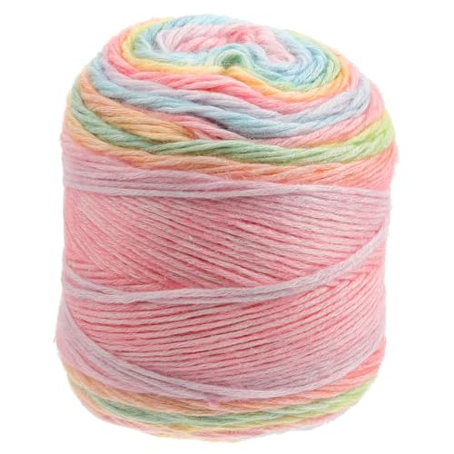 Gatuida Farbverlauf Baumwollgarn Mitteldickes Flexibles Strickgarn für DIY Häkeln Vielseitig Einsetzbar für Schmuck Heimdeko Bequemer Atmungsaktiver Baumwollfaden Regenbogenfarben Gatuida Farbverlauf Baumwollgarn Mitteldickes Flexibles Strickgarn für DIY Häkeln Vielseitig Einsetzbar für Schmuck Heimdeko Bequemer Atmungsaktiver Baumwollfaden Regenbogenfarben von Gatuida