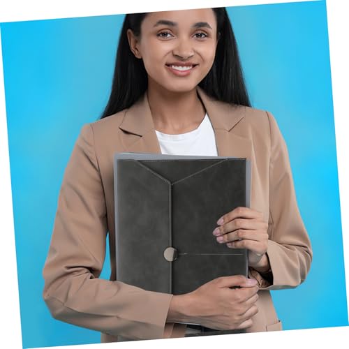 Gatuida Faux Leather Dokumententasche mit Druckknopfverschluss Große Business Datei Organizer Aktentasche für Büro und Reisen Leicht Stilvoll Sicherer Dokumentenhalter für Akten und Gatuida Faux Leather Dokumententasche mit Druckknopfverschluss Große Business Datei Organizer Aktentasche für Büro und Reisen Leicht Stilvoll Sicherer Dokumentenhalter für Akten und von Gatuida