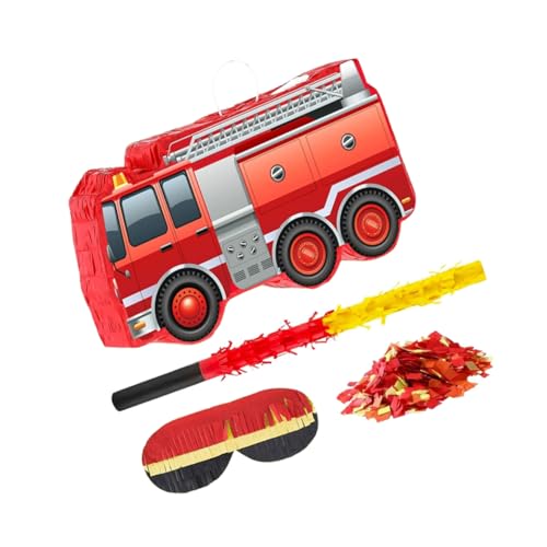 Gatuida Feuerwehr Lastwagen Pinata mit Augenbinde und Konfetti Kinderfreundlich Leuchtend Feuerwehr Themenparty Dekoration für Jungen Geburtstag Shower Gatuida Feuerwehr Lastwagen Pinata mit Augenbinde und Konfetti Kinderfreundlich Leuchtend Feuerwehr Themenparty Dekoration für Jungen Geburtstag Shower von Gatuida