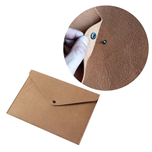 Gatuida Filz Dokumentenmappe mit Druckknopf Robuste Aufbewahrungslösung für Büro und Schule Braun für Wichtige Dokumente Reißfest und Angenehm im Griff Gatuida Filz Dokumentenmappe mit Druckknopf Robuste Aufbewahrungslösung für Büro und Schule Braun für Wichtige Dokumente Reißfest und Angenehm im Griff von Gatuida
