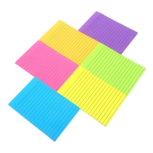 Gatuida Fluoreszierende Haftnotizen Linierte Memo Pads Stark Haftend Abreißbare Klebezettel für To Do Listen Notizen Büro und Zuhause Gatuida Fluoreszierende Haftnotizen Linierte Memo Pads Stark Haftend Abreißbare Klebezettel für To Do Listen Notizen Büro und Zuhause von Gatuida