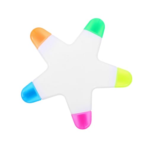 Gatuida Fluoreszierender Kleiner Marker Stift für Notizen und Graffiti Tragbarer Plastikfarbiger Textmarker mit Sternförmigem Design für Schule Büro und Kreatives Markieren Gatuida Fluoreszierender Kleiner Marker Stift für Notizen und Graffiti Tragbarer Plastikfarbiger Textmarker mit Sternförmigem Design für Schule Büro und Kreatives Markieren von Gatuida