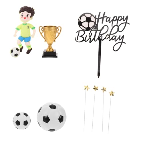 Gatuida Fußball Cake Topper Teilig Realistische Fußballspieler Figuren Stabile Kunststoff Dekoration Wiederverwendbar für Geburtstagsfeiern und Sportliche Events Gatuida Fußball Cake Topper Teilig Realistische Fußballspieler Figuren Stabile Kunststoff Dekoration Wiederverwendbar für Geburtstagsfeiern und Sportliche Events von Gatuida
