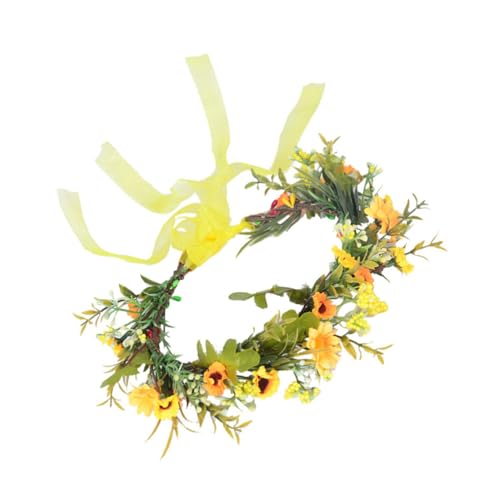 Gatuida Garland Haarreif Gelb Haarschmuck für Festliche Auftritte Blumiger Haarkranz für Mädchen Verstellbar und Leicht für Party Geburtstag Fotoshooting und Hochzeit Gatuida Garland Haarreif Gelb Haarschmuck für Festliche Auftritte Blumiger Haarkranz für Mädchen Verstellbar und Leicht für Party Geburtstag Fotoshooting und Hochzeit von Gatuida
