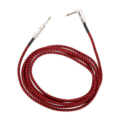 Gatuida Geflochtenes Gitarrenkabel Audio Adapterkabel Starkes Kratzfestes Anschlusskabel Gitarre Mikrofone Mischpulte und Stereoanlagen Geräuscharm Robust und Langlebig von Gatuida