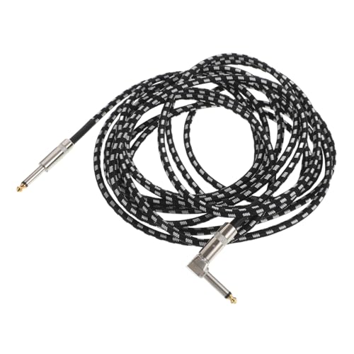 Gatuida Geräuschreduziertes Gitarrenkabel Langlebiges Klinkenkabel Robustes Instrumentenkabel mit Geradem und Rechtwinkligem Stecker Geeignet für Gitarre Bass Keyboard Lautsprecher Gatuida Geräuschreduziertes Gitarrenkabel Langlebiges Klinkenkabel Robustes Instrumentenkabel mit Geradem und Rechtwinkligem Stecker Geeignet für Gitarre Bass Keyboard Lautsprecher von Gatuida
