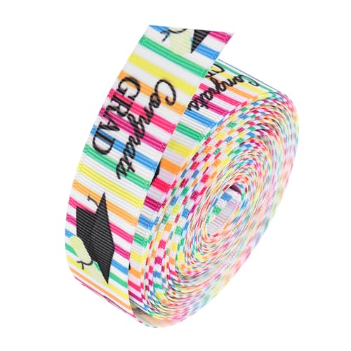 Gatuida Geschenkbänder DIY Bastelband Abschlussfeier Dekorationen Yards Farbenfrohes Polyester Ribbon mit Festlichem Design für Geschenkverpackung und Kreative Projekte Gatuida Geschenkbänder DIY Bastelband Abschlussfeier Dekorationen Yards Farbenfrohes Polyester Ribbon mit Festlichem Design für Geschenkverpackung und Kreative Projekte von Gatuida