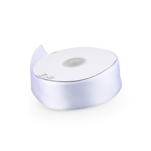 Gatuida Geschenkband Weiß Hochdichtes Polyester Grosgrain Band Schleifenband Dekoband für Geschenkverpackung Basteln Haarbögen Hochzeit und Deko von Gatuida
