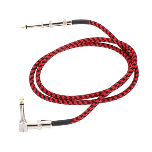 Gatuida Gitarren Audio Kabel Rot schwarz Geflochten Praktischer Instrumentenadapter Kabel für Gitarre Bass Musikinstrumentenzubehör Langlebig Gatuida Gitarren Audio Kabel Rot schwarz Geflochten Praktischer Instrumentenadapter Kabel für Gitarre Bass Musikinstrumentenzubehör Langlebig von Gatuida