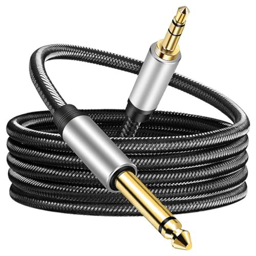 Gatuida Gitarren Audio Kabel Trs Männlich zu Männlich Goldbeschichtet für Mixer Gitarre und Audio Geräte Langlebig und Verschleißfest von Gatuida
