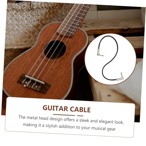 Gatuida Gitarrenkabel Metallkopf Noise Reduction Audioverbindung Kabel für Gitarre Bass Effektpedal Patchkabel Robust Langlebig von Gatuida