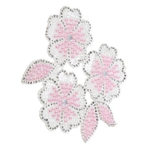 Gatuida Glitzerblumenform Strass Bügelpatch für Kleidung DIY Applikation für Hüte und Taschen Leicht Anzubringen und Vielseitig Einsetzbar von Gatuida