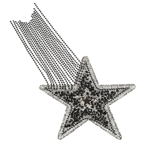 Gatuida Glitzernder Stern Aufnäher zum Aufbügeln Wasserdichtes DIY Patch für Kleidung und Hüte Schwarze Strass Verzierung Langlebiges Hautfreundliches Material für Individuelle Gatuida Glitzernder Stern Aufnäher zum Aufbügeln Wasserdichtes DIY Patch für Kleidung und Hüte Schwarze Strass Verzierung Langlebiges Hautfreundliches Material für Individuelle von Gatuida