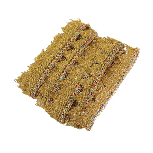 Gatuida Goldene Spitzenborte mit Pailletten Strapazierfähiges Spitzenband für DIY Basteln Festliche Kleidung Bouquet Geschenkverpackung und Heimdekoration Gatuida Goldene Spitzenborte mit Pailletten Strapazierfähiges Spitzenband für DIY Basteln Festliche Kleidung Bouquet Geschenkverpackung und Heimdekoration von Gatuida