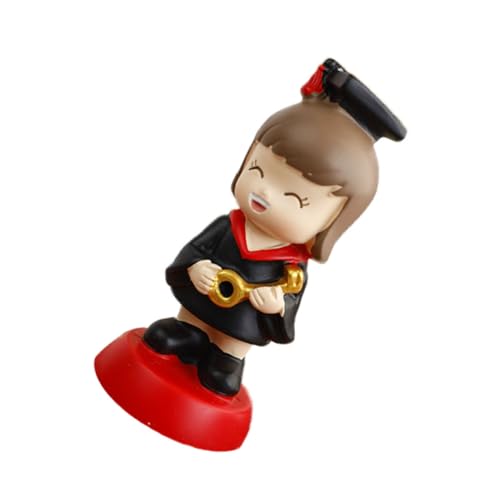 Gatuida Graduation Cake Dekoration Figur Doktor Mädchen Resin Cartoon Tortenaufsatz Party Deko Abschlussfeier Kuchen Verzierung Cake Baking Decor Photo Props von Gatuida