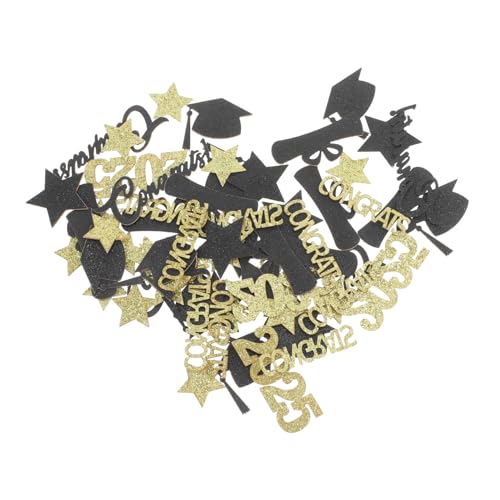 Gatuida Graduation Party Tischdekorationen Glitzernde Abschlussmützen Konfetti für Kindergarten Vorschule Hochschule und Universitätsfeiern Festliche Tischornamente und Centerpieces von Gatuida