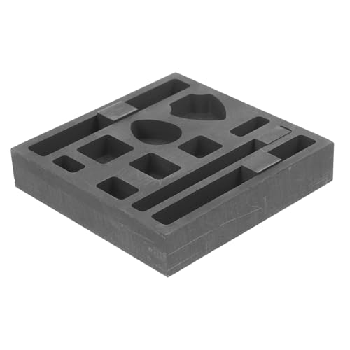 Gatuida Graphit Gussform Metall Schmelzform für Gold Silber Barrenform Hitzebeständig Korrosionsbeständig Vielseitig für Kupfer Aluminium Messing von Gatuida