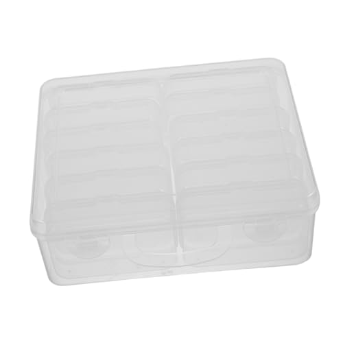 Gatuida Große Kunststoff Schmuck Aufbewahrungsbox mit Transparenten Fächern und Deckel Klarer Organizer für Schmuck Perlen Bastelbedarf Multifunktionale Sortierbox mit Großzügigem von Gatuida