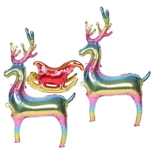 Gatuida Großes Stehendes Weihnachtsballon Rentier und Schlitten Aufblasbare Partydeko mit Integriertem Sockel Lebensechte Xmas Dekoration für Innen und Außen als Fotorequisite Gatuida Großes Stehendes Weihnachtsballon Rentier und Schlitten Aufblasbare Partydeko mit Integriertem Sockel Lebensechte Xmas Dekoration für Innen und Außen als Fotorequisite von Gatuida