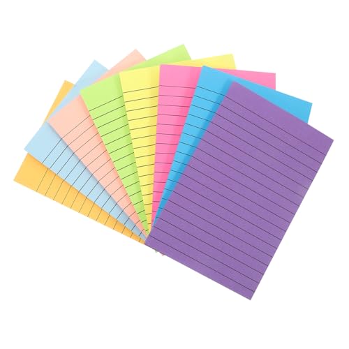 Gatuida Haftnotizen Notizblöcke Memoaufkleber für Büro und Home Office Selbstklebend Einfach zu Beschriften für To Do Listen und Journaling von Gatuida