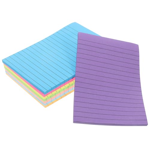 Gatuida Haftnotizen mit Farben Linierte Memo Sticker Notizblätter für Bürobedarf Praktische Klebezettel für Notizen und Erinnerungen von Gatuida