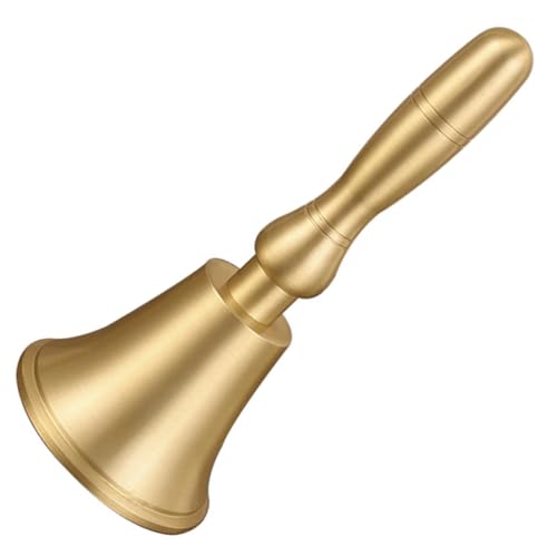 Gatuida Handglocke aus Hochwertigem Kupfer mit Holzgriff Vielseitige Handklingel für Service Party Schule und Zuhause Langlebig Praktische Rufglocke für Aufmerksamkeit und Dekoration Gatuida Handglocke aus Hochwertigem Kupfer mit Holzgriff Vielseitige Handklingel für Service Party Schule und Zuhause Langlebig Praktische Rufglocke für Aufmerksamkeit und Dekoration von Gatuida