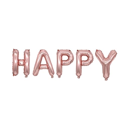 Gatuida Happy Anniversary Ballons Set Dekorative Aluminium Folienballons für Hochzeiten und Feierlichkeiten Roségold Gatuida Happy Anniversary Ballons Set Dekorative Aluminium Folienballons für Hochzeiten und Feierlichkeiten Roségold von Gatuida