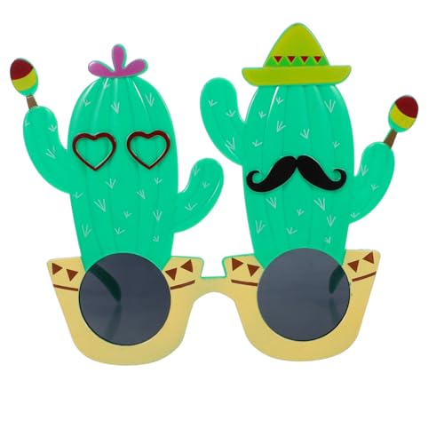 Gatuida Hawaiianische Kaktus Sonnenbrille für Party Foto Requisiten Bunte Luau Brille für Strand und Sommerfeste Einzigartige Brille als für Robustes Material Vielseitig für Outdoor Gatuida Hawaiianische Kaktus Sonnenbrille für Party Foto Requisiten Bunte Luau Brille für Strand und Sommerfeste Einzigartige Brille als für Robustes Material Vielseitig für Outdoor von Gatuida