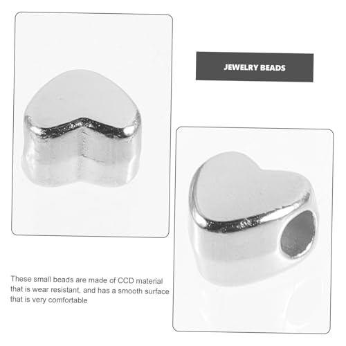 Gatuida Herzperlen Schmuckperlen mit Großem Weiße DIY Perlen für Armbänder Halsketten Basteln Stilvolle Spacer Perlen für Kreative Schmuckgestaltung Bastelzubehör Gatuida Herzperlen Schmuckperlen mit Großem Weiße DIY Perlen für Armbänder Halsketten Basteln Stilvolle Spacer Perlen für Kreative Schmuckgestaltung Bastelzubehör von Gatuida