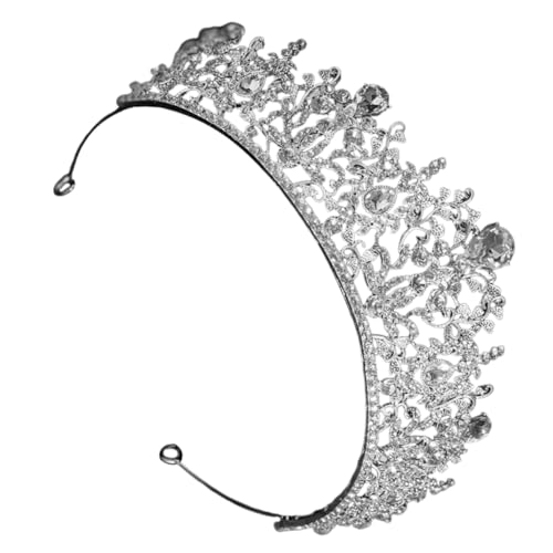 Gatuida Hochzeits Tiara Haarreif für Damen Leichte Metall Strasskrone Braut Accessoire für Party Bühne und Fotoshootings Komfortabel und Langlebig von Gatuida