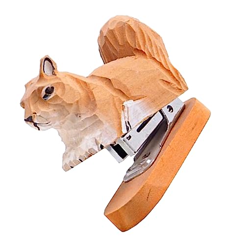 Gatuida Holz Eichhörnchen Hefter Kreativer Mini Hefter Aus Hochwertigem Holz Schnitzerei Für Büro Und Zuhause Kompakt Und Langlebig Gatuida Holz Eichhörnchen Hefter Kreativer Mini Hefter Aus Hochwertigem Holz Schnitzerei Für Büro Und Zuhause Kompakt Und Langlebig von Gatuida