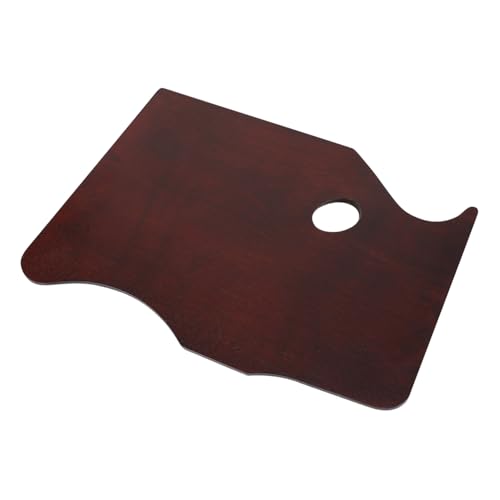 Gatuida Holz Malpalette Ergonomisch Lackiert Wasserfest für Acrylfarben Ölfarben Künstler Mischpalette mit Kreativem Design und Praktischem Farbmischer von Gatuida