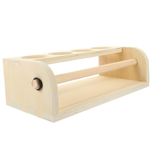 Gatuida Holz Staffelei mit Papierrollenhalter Langlebiger Desktop Organizer für Malpapier Stifte und Zeichenutensilien für Zeichnen Skizzieren und Basteln Kunstzubehör für Erwachsene von Gatuida