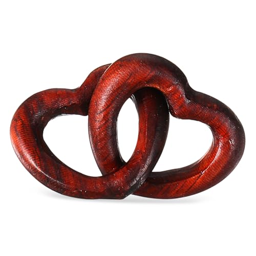 Gatuida Holzherz Anhänger Naturholz mit Feiner Maserung DIY Bastelherz für Armband Schmuck Zubehör Langlebiges Natürliches Holzherz für Familie und Bekannte von Gatuida