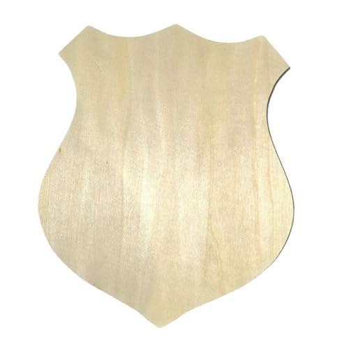 Gatuida Holzplatte Abzeichen Form DIY Zubehör Holzschild Robust Langlebig Unvollendet zum Bemalen für Kreativität und Heimdekoration Gatuida Holzplatte Abzeichen Form DIY Zubehör Holzschild Robust Langlebig Unvollendet zum Bemalen für Kreativität und Heimdekoration von Gatuida